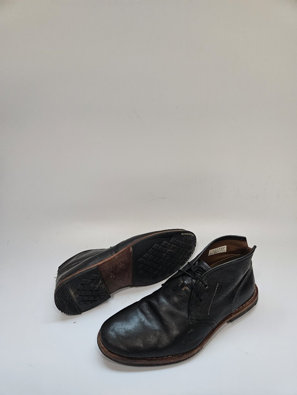 Timberland Boot Co Chukka Boots Mens 9 Wodehouse Black Leather Ankle Casual